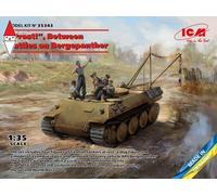 ICM Kit modello 1/35 35343 Prost Between Battles on Bergepanther – Carristi tedeschi WWII