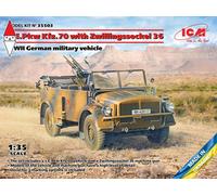 S.E.Pkw Kfz.70 With Zwillingssockel 36,WWII German Military Vehicle 1:35 Plastic