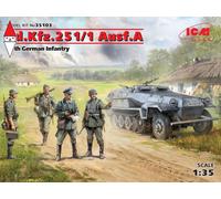 ICM 1/35 SD.KFZ.251/1 AUSF.A WITH GERMAN INFANTRY