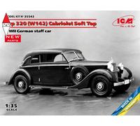 ICM 1/35 TYP 320 (W142) CABRIOLET SOFT TOP WWII GERMAN STAFF CAR