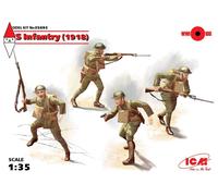 ICM 1/35 US INFANTRY (1918) (4 FIGURES) (NEW MOLDS)