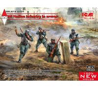 ICM Kit plastico Fanteria italiana in armatura Prima Guerra Mondiale 1:35 Nuovi stampi 100%