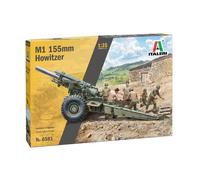Italeri 6581 M1 155 mm Howitzer 1/35 Scale Plastic Model Kit with Six Figures