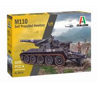 Italeri IT6574 Modellino Veicolo da Guerra In Plastica da Montare, M110 Self Pro