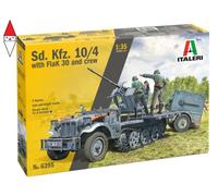 Italeri Sd.Kfz.10/4 with Flak 30 and crew 1:35 6395 modellismo