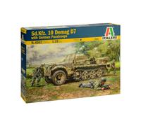 1:35 Italeri Sd.Kfz. 10 Demag D7 With German Paratroopers KIT IT6561 Modellino