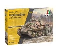 1:35 Italeri Sd. Kfz.173Jagdpanther With Crew Kit IT6564 Modellino