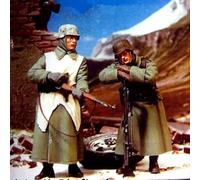 1/35 Kit di modelli di soldati in resina non dipinti e non assemblati WWII Soldato tedesco Kit di modelli di soldati in resina (2 figure, senza scenario) // R8Q7L6