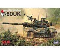 ライフィールドモデル Modello di plastica russo dei carri armati principali T-80UK del modello RFM5115 1/35 di Raifield