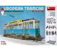 MINI ART 38009 1/35 European Tramcar (Strassenbahn Triebwagen 641) with Crew & P