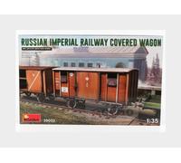 1:35 Miniart Accessories Russian Imperial Railway Covered Wagon Kit MA39002 Mode