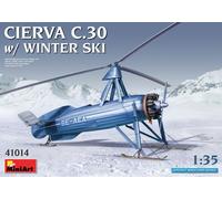 1:35 Miniart Cierva C.30 With Winter Ski Kit MA41014 Modellino