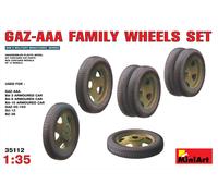 1:35 Miniart Gaz - Aaa Family Wheels Set Kit MIN35112 Modellino