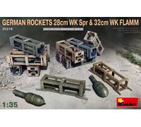 MINI ART 1/35 GERMAN ROCKETS 28CM WK SPR AND 32CM WK FLAMM