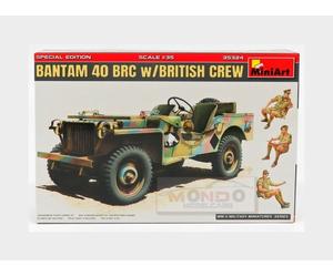 1:35 Miniart Jeep Bantam Brc40 British Crew Military 1940 Kit MA35324 Modellino
