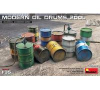 Miniart 1:3 5 Modern 200L Oil Drums Kit Modello