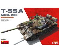 T-55a Mod. 1981 Tank 1:35 Plastic Model Kit 37024 MINIART