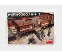 1:35 Miniart Trailer Carrozza Ferroviaria Railway Military Gondola kit MA35296 M
