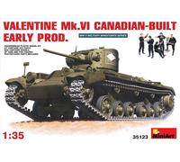 MINI ART 1/35 VALENTINE MK6 CANADIAN - BUILT EARLY PRODUCTION