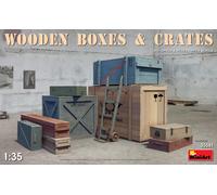 Wooden Boxes & Crates Diorama Accessories 1:35 Plastic Model Kit MA35581 MINIART