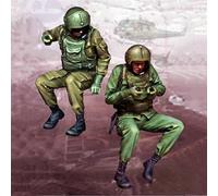 1/35 Pilota di elicottero soldato Kit di modello in resina non dipinto e non assemblato (2 figure, senza elicottero) //U8x1L3