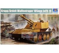 German Krupp/Ardelt 105Mm Lefh18 Waffentrager Weapons Carrier Plastic Kit 1:35