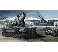 Trumpeter 00208 - Mortaio d'assedio semovente Mörser Karl 040/041 su Trailer per Trasporto alla ferrovia