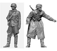 1/35 WWII Soldier Resin Model Kit Soldato Non Dipinto e Non assemblato (2 Persone) // L8R7A5