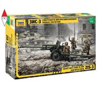 1:35 ZVEZDA Accessories Military Soviet Anti-Tank 76-Mm Gun With Crew Kit ZS3671