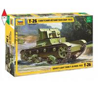 Zvezda ZS3542 Modellino Veicolo da Guerra In Plastica da Montare, T-26 Version 1932, Scala 1:35