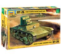 1:35 Zvezda T-26 Flamethrower Kit ZS3540 Modellino