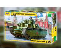 T-35 Heavy Soviet Tank 1:35 Plastic Model Kit 3667 ZVEZDA