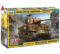 1/35 Zvezda Us Medium Tank M4A3 (76) W Sherman ZS3676