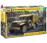 ZVEZDA 1/35 US MILITARY MULTIPURPOSE 3/4T VEHICLE WC-51 BEEP