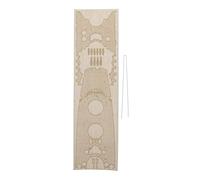 1/350 giapponese Yamato ponte in legno migliorato con vero legno per una maggiore durata e valore ornamentale, parti del modello incluse - per modelli di portaerei, catena di ancoraggio da 30 cm per