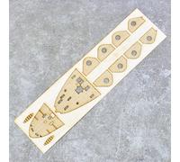 1:350 HMS Ark Royal Portaerei Modello di Piattaforma di Legno w/Catena di