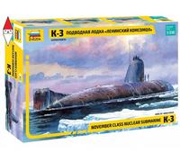 1/350 Zvezda November Class Nuclear Submarine K-3 ZS9035