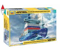 Russian Nuclear-powered Icebreaker Project 22220 Arktika 1:350 Plastic Model Kit