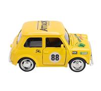 1:36 Modello di Auto in Lega in Scala, Mini Metal Collectible Giocattolo in Stile Vintage con Porte di Apertura, per la Decorazione e la Collezione degli Uffici per la Casa (Yellow)