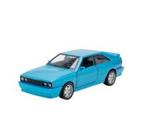 1/36 per Audi 1980 Modello di auto d'epoca Pressofuso in lega Veicoli Pneumatico in gomma con tiro indietro (Batterie non incluse)(Blue)