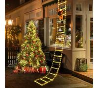 1/3M Babbo Natale scala da arrampicata luci della stringa USB 8 modalità lampada a LED decorazione natalizia per giardino albero di Natale regalo di Capodanno