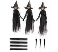 1/3pcs Halloween Tre Tenendo Strega Ornamento Decorativo 7 Colori Puntelli Luce Decorazione Strega 2025 Scena Nuovo