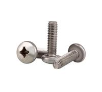 1-3pcs M2/M2.5/M3/M4/M5/M6/M8 viti meccaniche con testa a piatto e fessura a croce in lega di titanio, M5x15mm