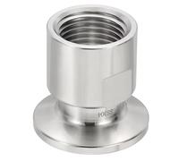 1/4" 1/2" NPT Female to 34mm Tri Clamp (TC34) Adapter - 304/316L Stainless Steel Sanitary Pipe Fitting for Food/Beverage(1/2 inch)