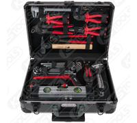 1/4 " + 1/2 " Universal-Werkzeug-Satz, 130-tlg. Alluminio Strumento 911.0630