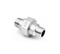 1/4'' - 2'' Male Thread Screw Union 304 Stainless Steel DN8 - DN50 Water Pipe Fitting Joint Coupling Connector(3/8")