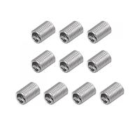 1/4-20 * 2.5D, 10 pezzi in acciaio inox 1/4 "Helicoil Thread Repair Insert Insert, Coil Free Running per riparazioni di fili danneggiati o usurati