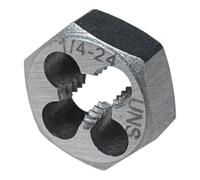 1/4 "-24 UNS Hex Die Rethreading Die Filo Die Cartone Acciaio Mano Destra