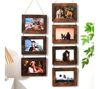 1/4/3/2 pezzi set cornice portafoto da parete - adatto per foto da 6 pollici - decorazione per la casa in stile estetico - scelta migliore per foto di famiglia di Ognissanti Bianco-6 pollici,Nero-6 po