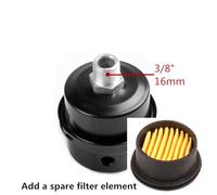 1/4" 3/8" 1/2" 13mm 16mm 20mm Parti del compressore d'aria Filtro di aspirazione Silenziatore antirumore Elemento filtrante Filettatura Custodia in plastica/metallo(Gray)